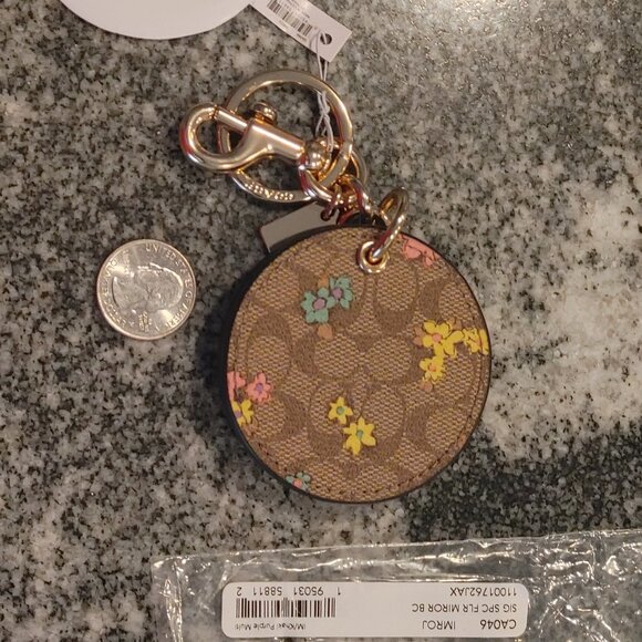 Coach Signature Key Chain - Mirror - Bag Charm, Fob (multicolor) - Picture 15 of 16